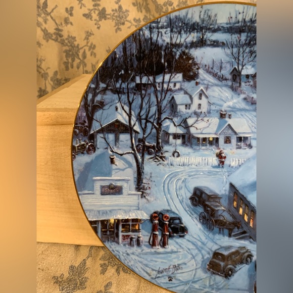 VTG1986 "Country Christmas" by Lowell Davis Schmid Collectors Gallery 8.5” Plate - Picture 4 of 9